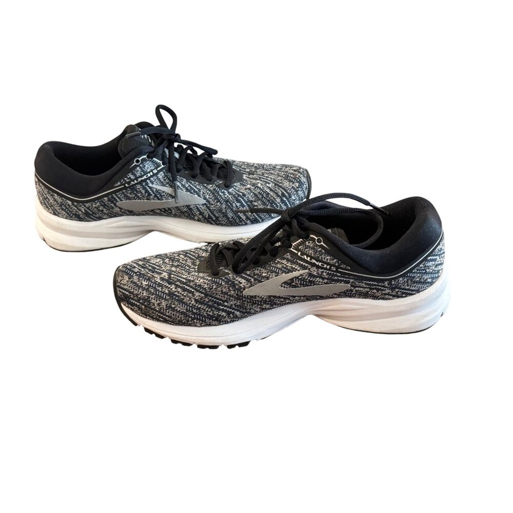 Brooks Launch 5 Womens Running Shoes Size 9 Black/White Comfortable Lightweight - Picture 6 of 7